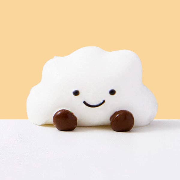 Showcase - SqueezeSquad Taba Deluxe Premium Silicone Squishy Fidget Toy - Cloud Dumpling