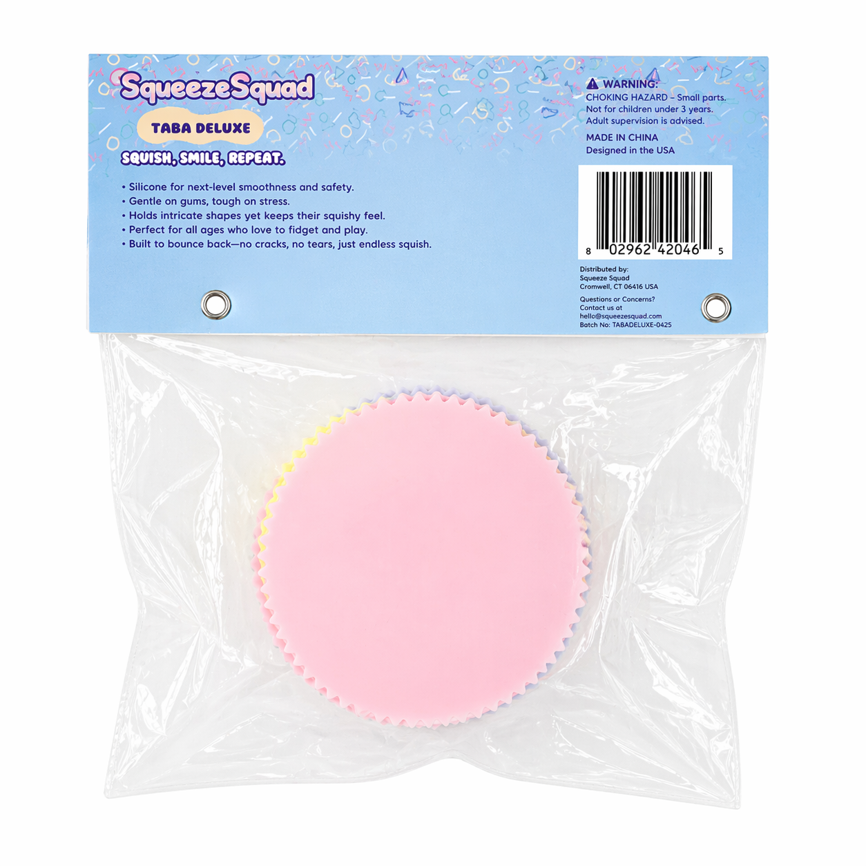 Showcase - SqueezeSquad Taba Deluxe Premium Silicone Squishy Fidget Toy - Sandwich Cookie