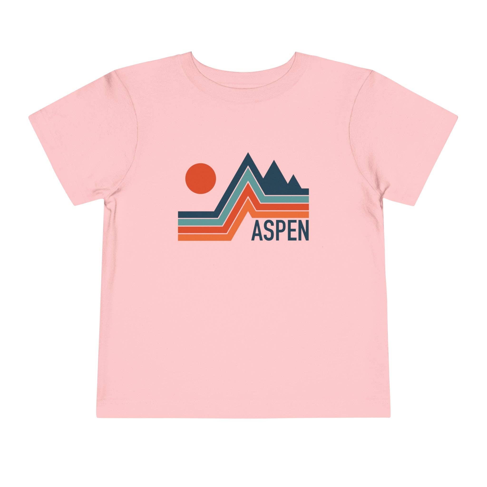 Hey Mountains - Aspen, Colorado Toddler T-Shirt - Retro Graphic Tee