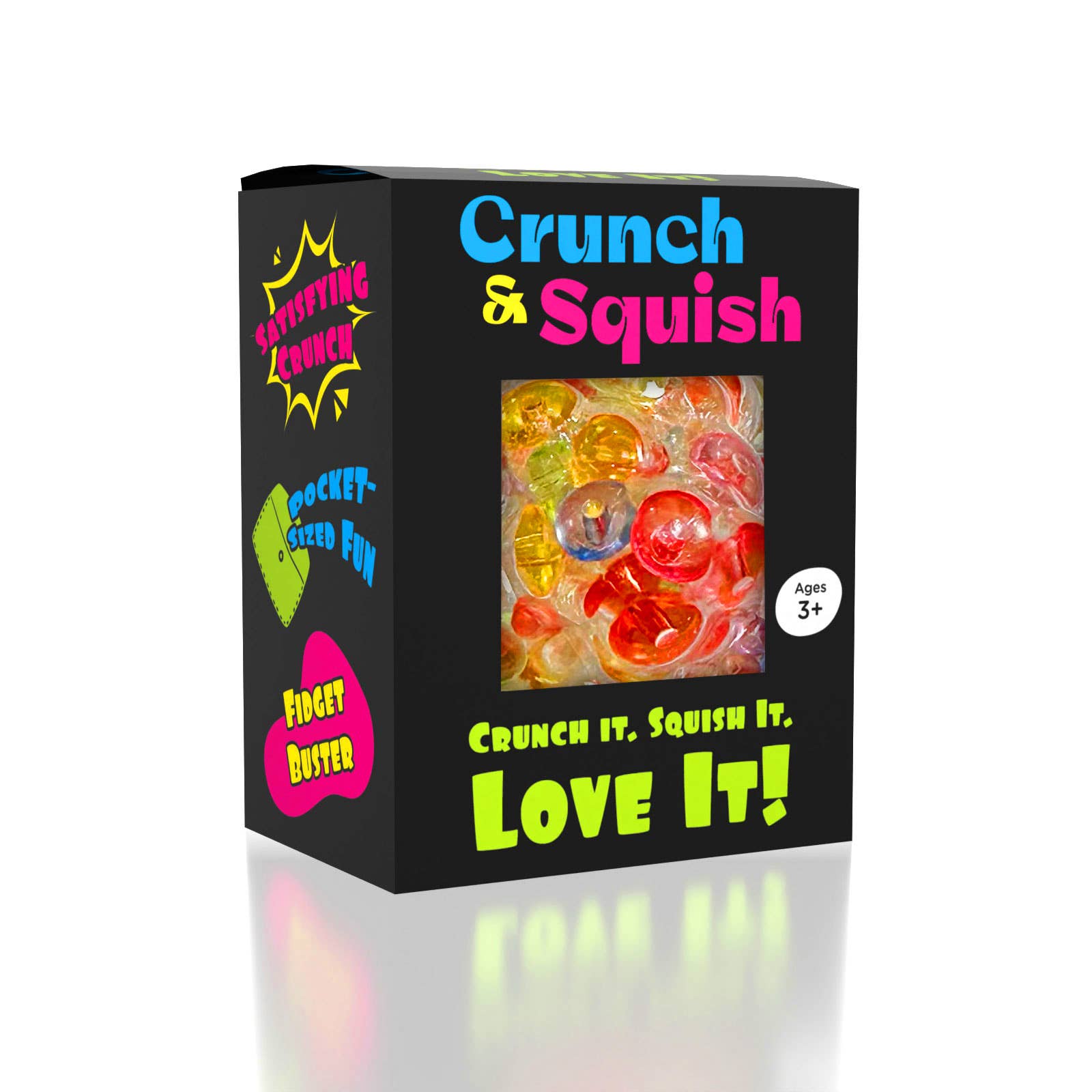 Showcase - Crunch & Squish Crunchy Squishy Stress Ball Fidget Toy (Color Ships Assorted)