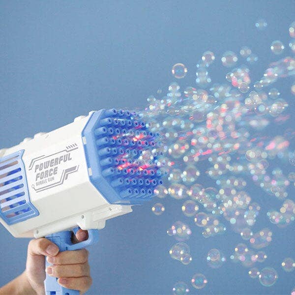 Showcase - The Bazooka Gubble LED Bubble Gun | Includes 100mL Kid & Pet Safe Bubble Solution