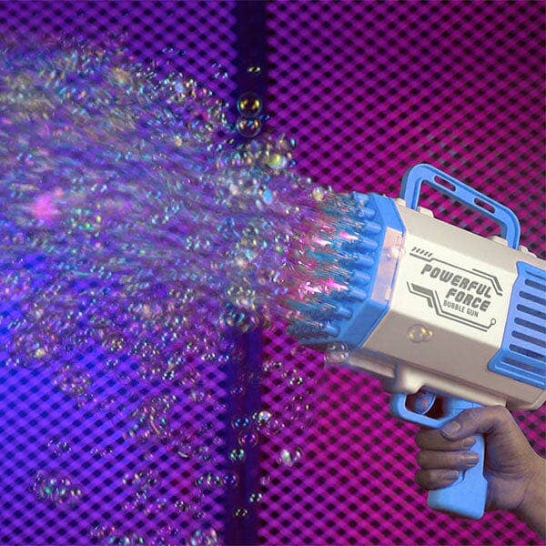 Showcase - The Bazooka Gubble LED Bubble Gun | Includes 100mL Kid & Pet Safe Bubble Solution