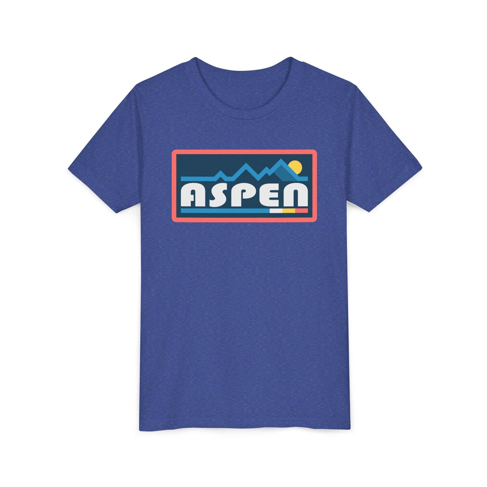 Hey Mountains - Aspen, Colorado Youth Graphic Tee - Kids Aspen T Shirt