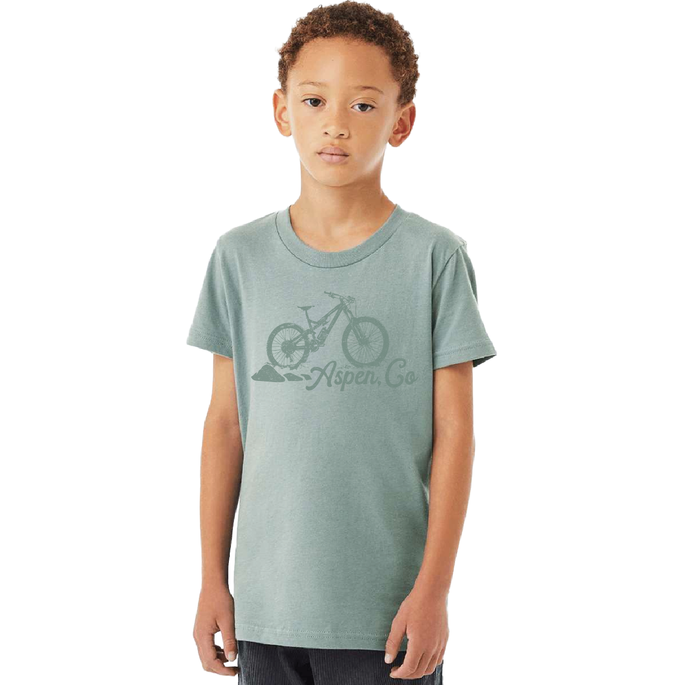 Aspen Mountain Bike T-shirt by Casey Altman Design
