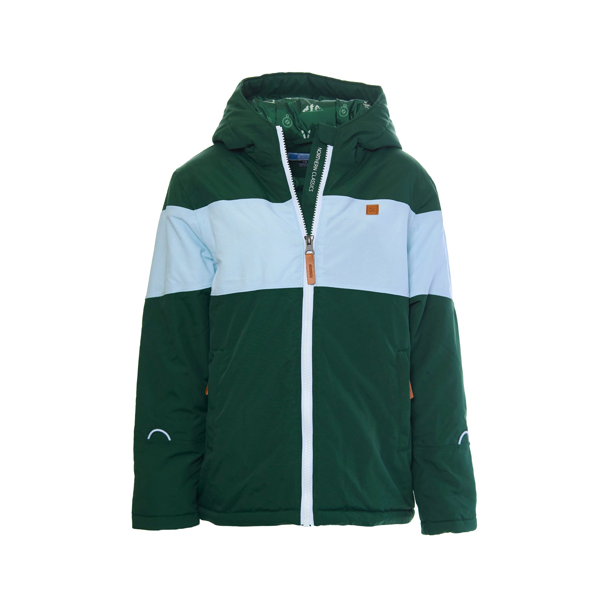 Ivy Green Stripe Winter Coat