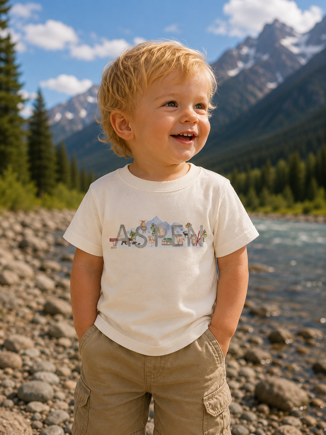 Aspen Watercolor Tee by Casey Altman Design