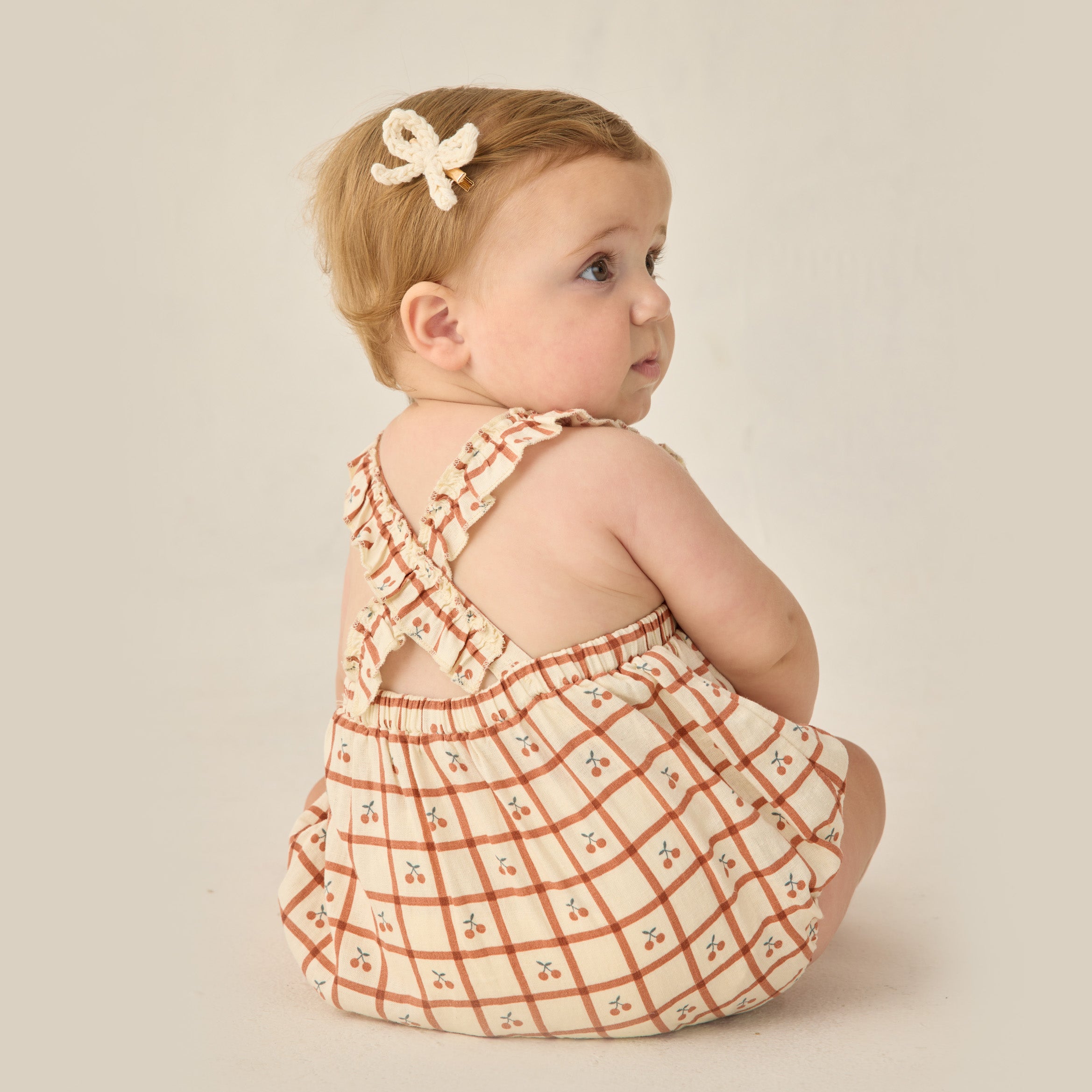 Chiara Romper Cherry Check