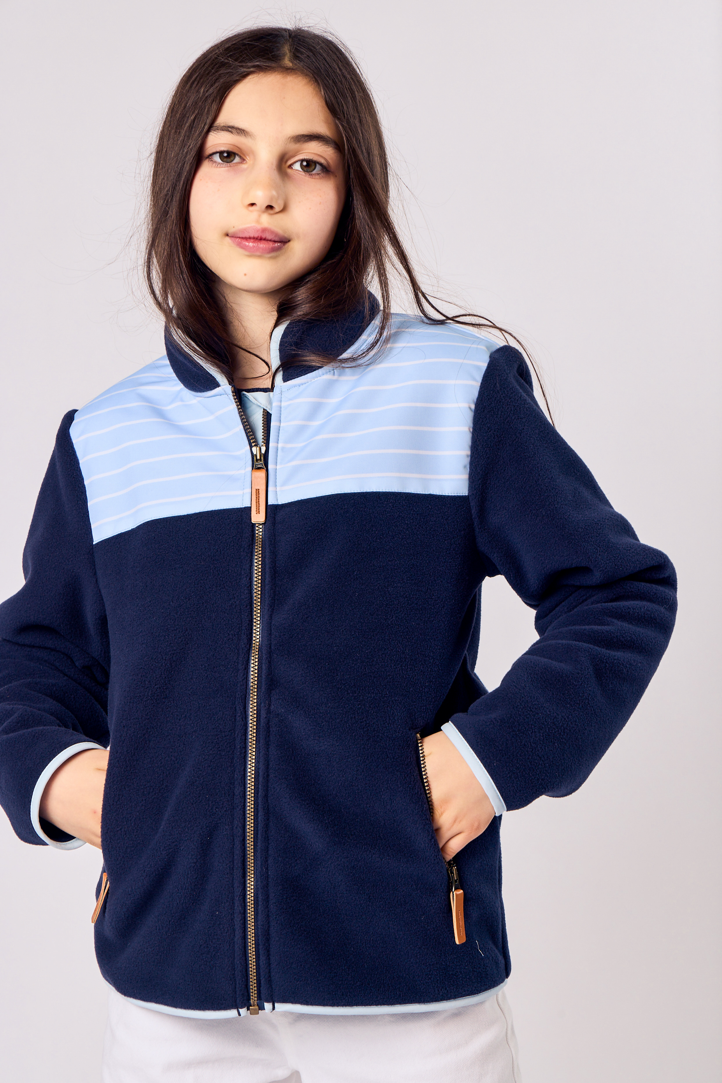 Navy Blue Fleece Jacket
