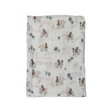 Muslin Swaddle "Bears On Bikes"