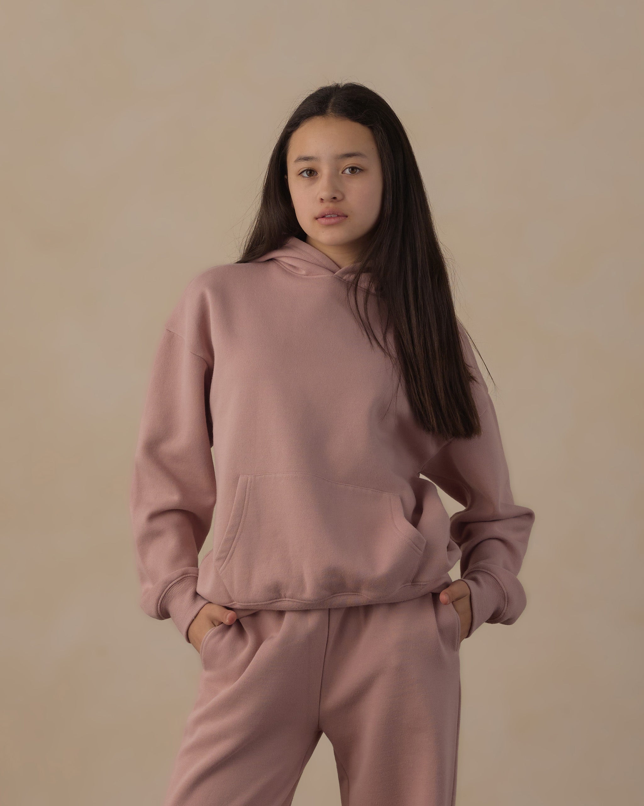 Teen Relaxed Hoodie Rosewood