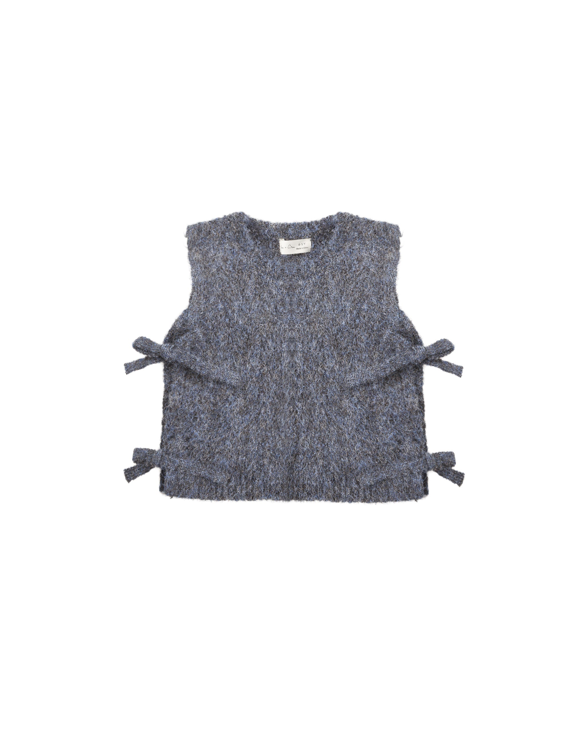 Bow Sweater Vest Midnight