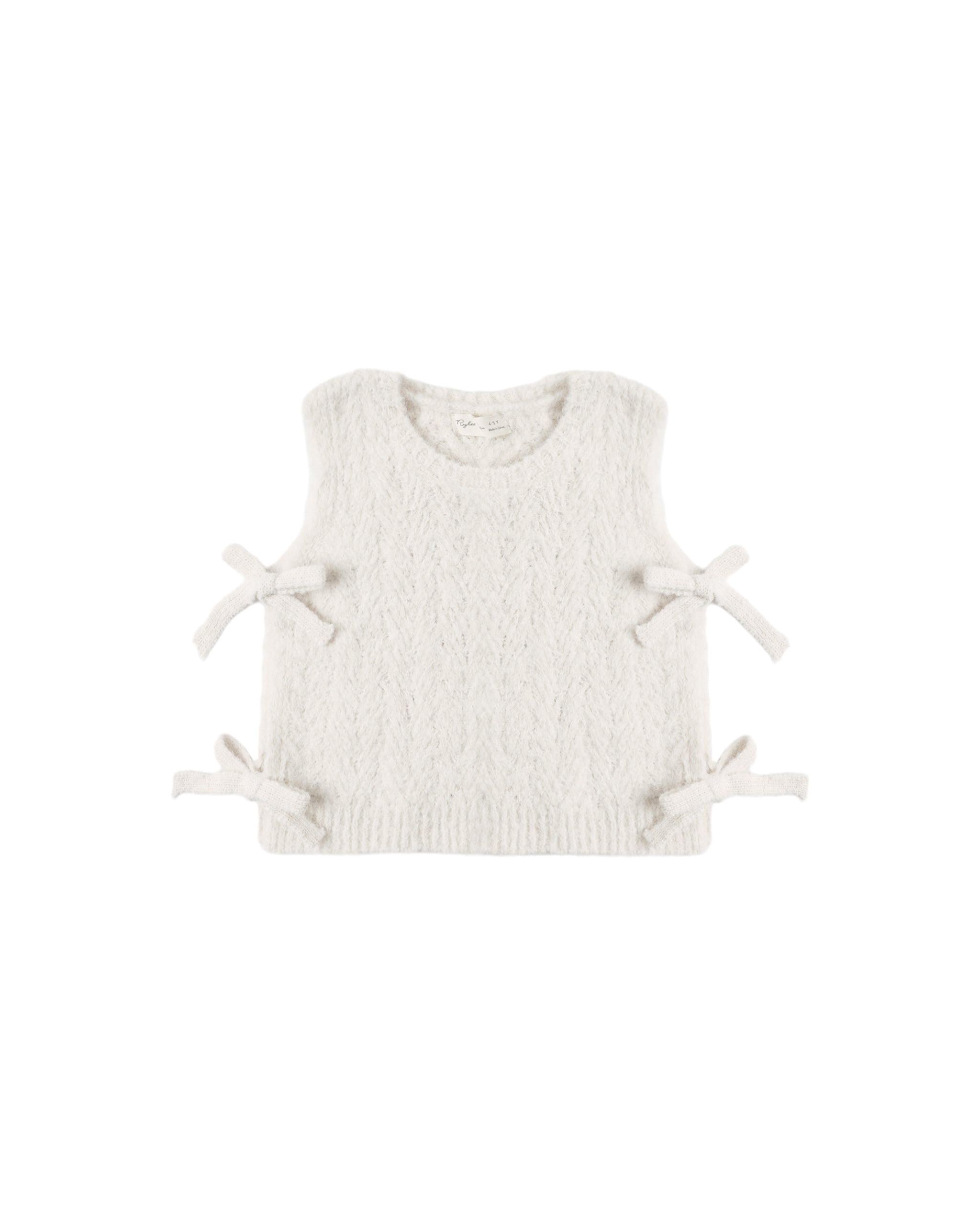 Bow Sweater Vest Ivory