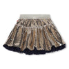 Sequin Mini Skirt with Elastic Waist