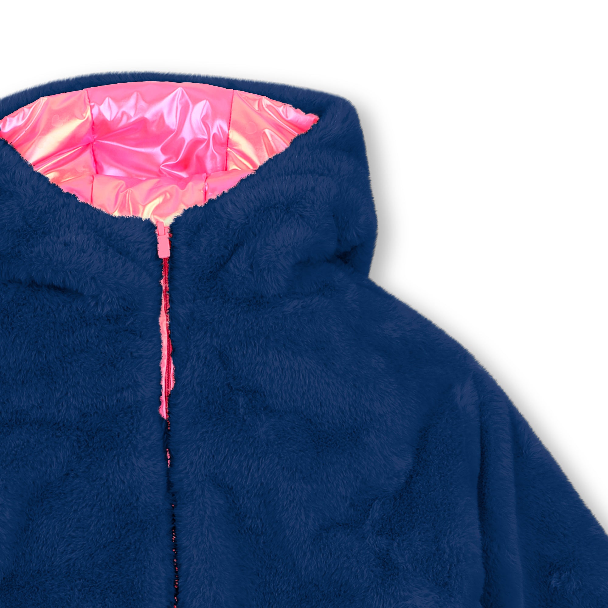 Girls Reversible Faux Fur Jacket