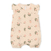 Peaches Organic Pointelle Ruffle Growsuit