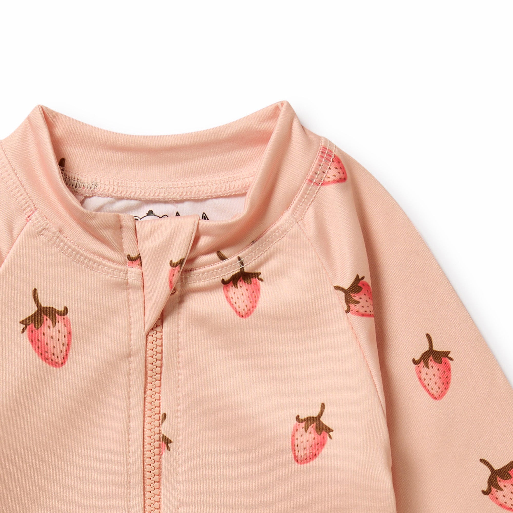 Strawberry Kisses Long Sleeved Swimsuit