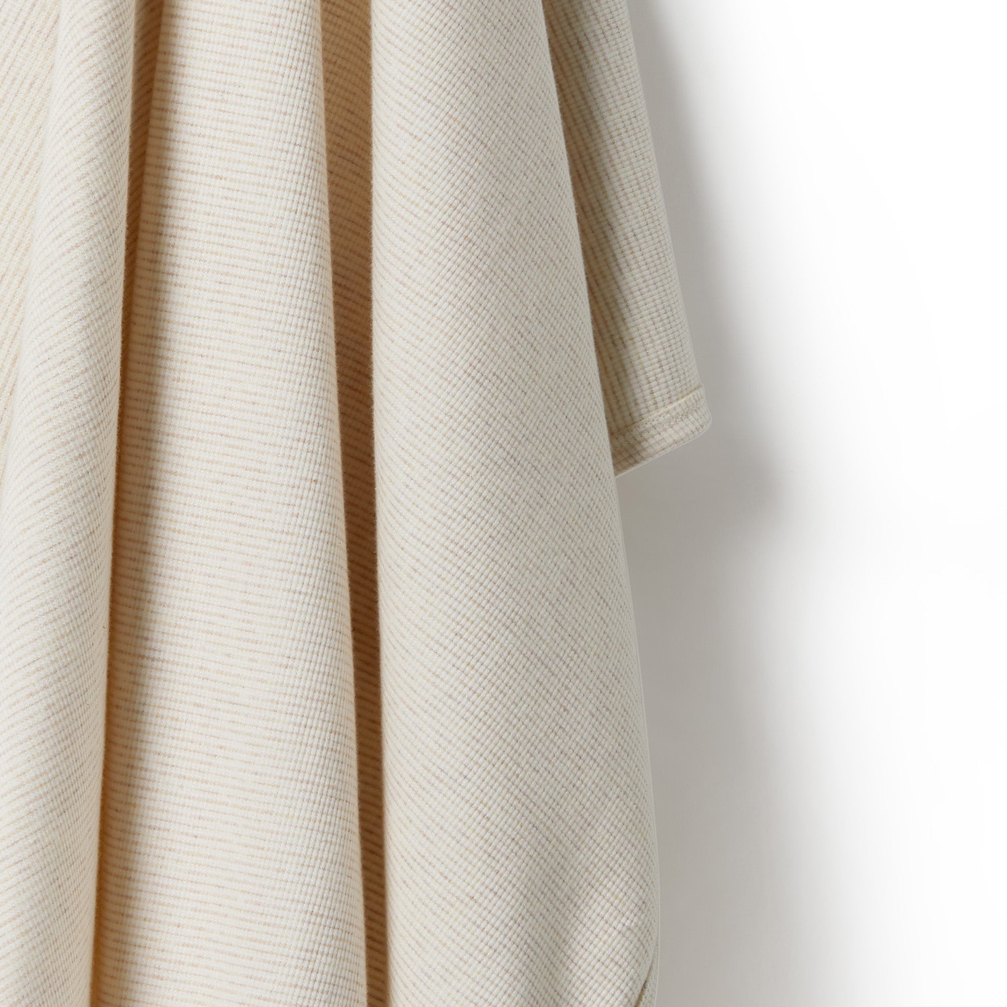 Organic Stripe Rib Bunny Rug - Oatmeal