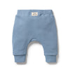 Storm Blue Organic Quilted Pant