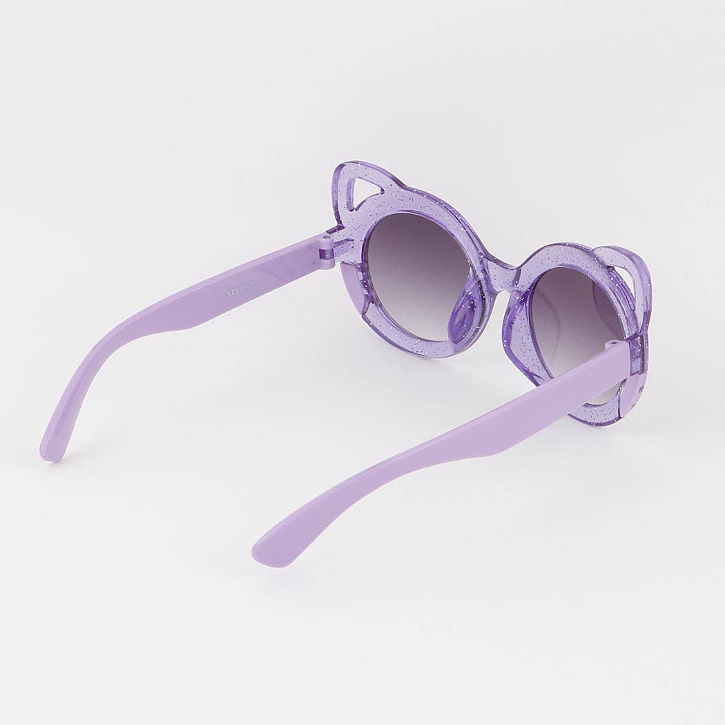 3AM BY H&D ACCESSORIES - Kids Glitter Open Cat Ear Sunglasses