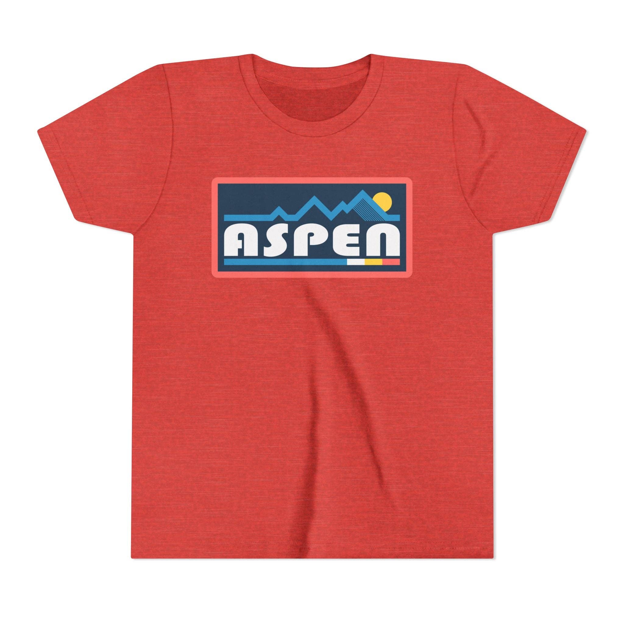 Hey Mountains - Aspen, Colorado Youth Graphic Tee - Kids Aspen T Shirt