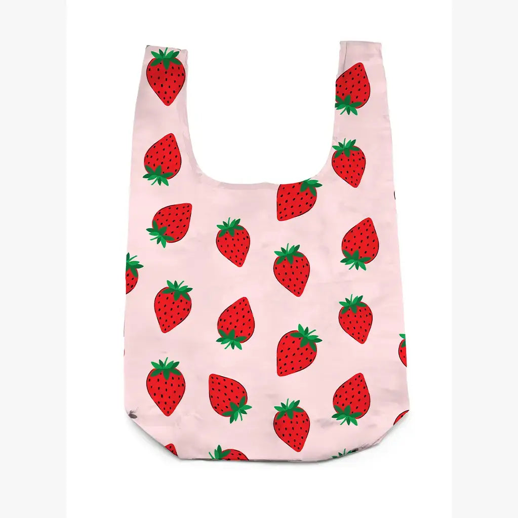 Living Royal - 2-in-1 Bag Charm & Reusable Shopper Bag - Ripe Strawberry