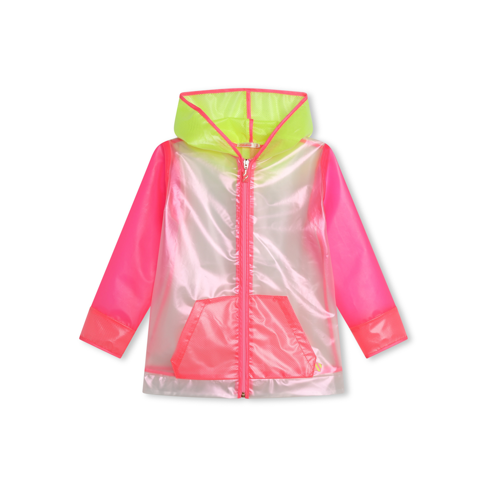 Billieblush Girls Transparent Raincoat in Multicolour 6 Yrs White