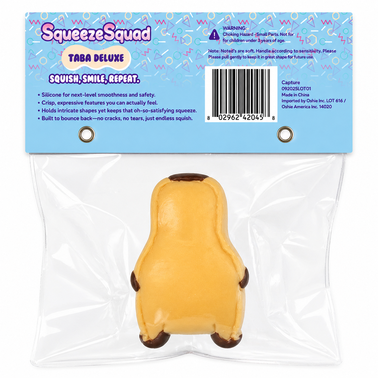 Showcase - SqueezeSquad Taba Deluxe Premium Silicone Squishy Fidget Toy - Capybara