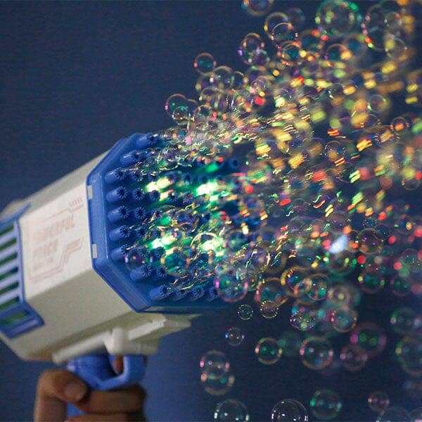 Showcase - The Bazooka Gubble LED Bubble Gun | Includes 100mL Kid & Pet Safe Bubble Solution
