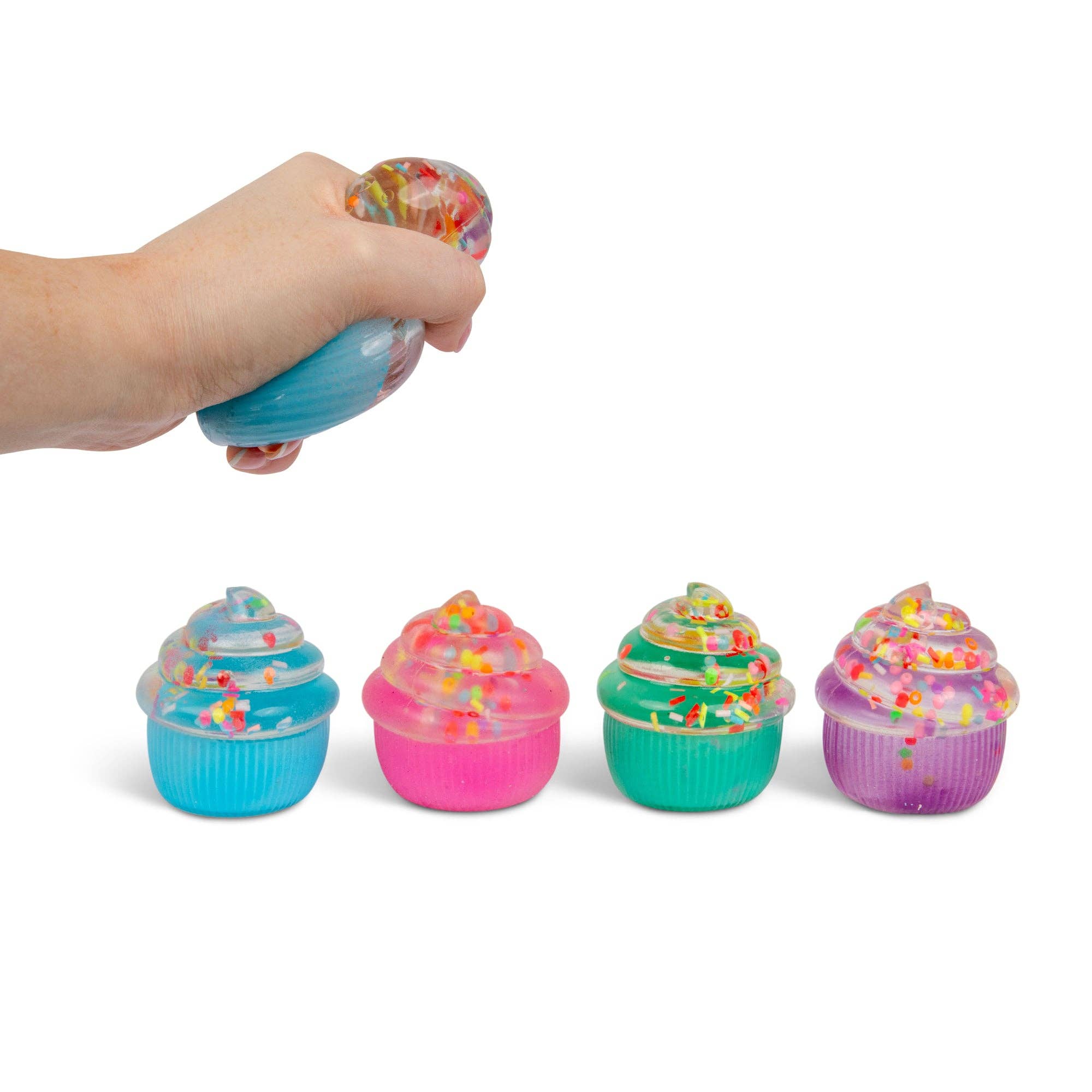Showcase - Scrunchems® Sugar Cupcake Squishy Fidget Toy 1pc Color Ship