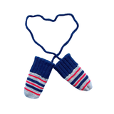 Baby and Toddler Reversible Mittens Blue