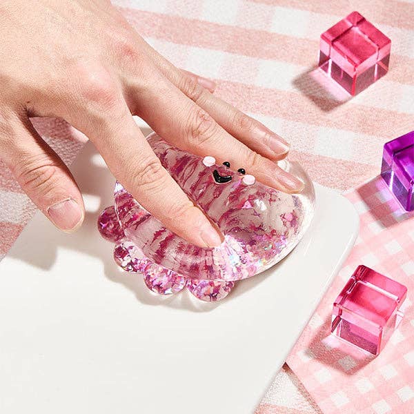 Showcase - SqueezeSquad Taba Deluxe Premium Silicone Squishy Fidget Toy - Fuchsia Octopus