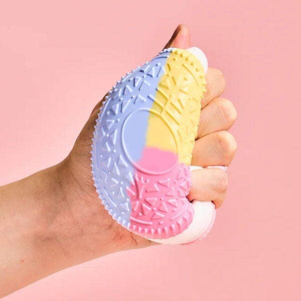 Showcase - SqueezeSquad Taba Deluxe Premium Silicone Squishy Fidget Toy - Sandwich Cookie