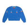 Knit Cherry Cardigan Ultramarine