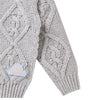 Cotton Cable Knit Cardigan - Slate Grey