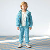 Down Fleece Pants- Dreamy Blue