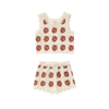 Crotchet Tank Set Strawberry