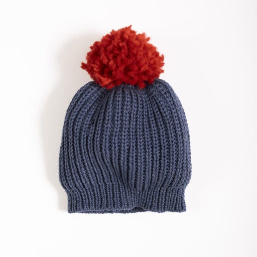 Knitted Beanie - Midnight Blue