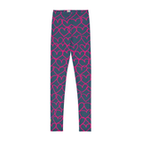 Grounded in Love Hearts Girls Leggings