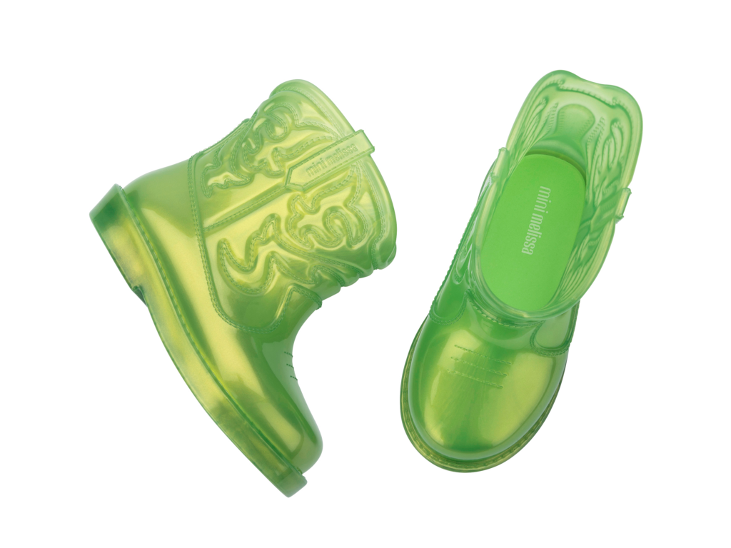 Mini Melissa Texas Boot Baby/ Pearly Green