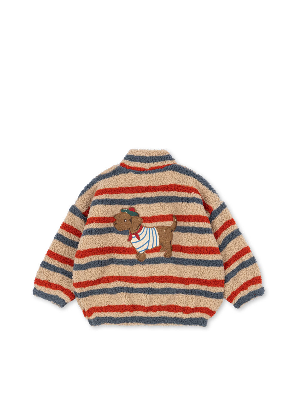 Jody Embroidery Teddy Jacket Tangerine Stripe