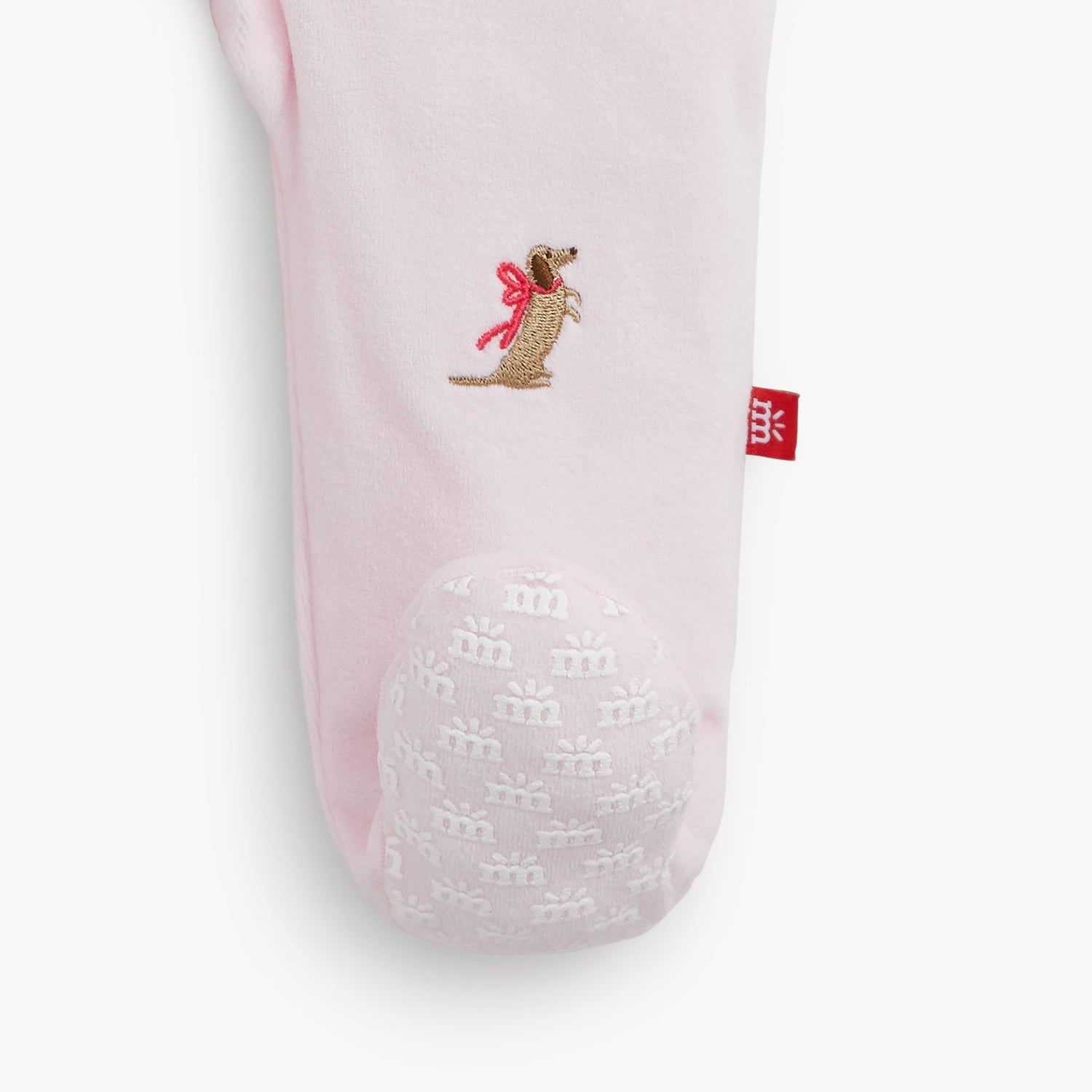 Embroidery Dogs Velour Magnetic Footie