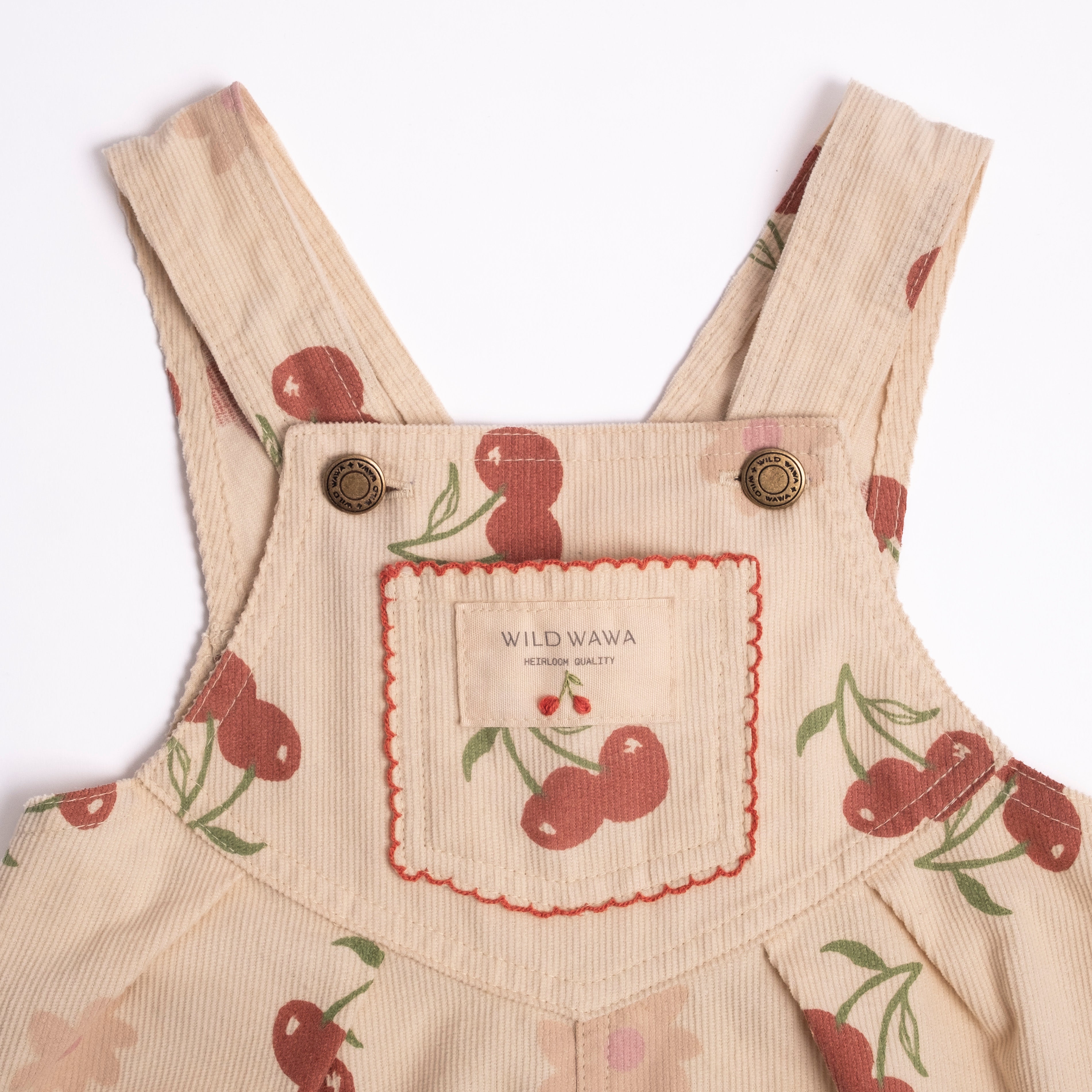 Overall Romper - Cherry Bloom