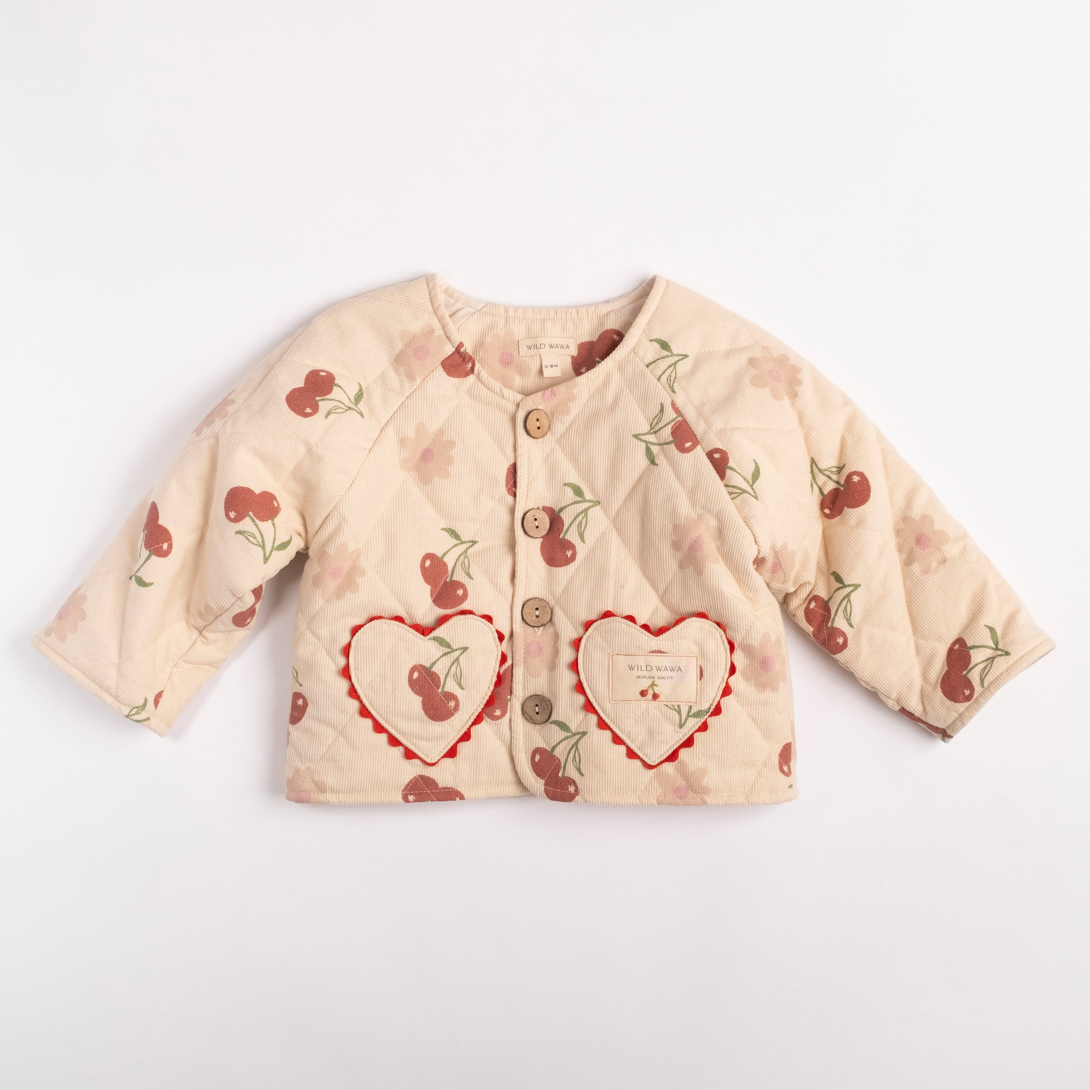Quilted Jacket - Cherry Bloom