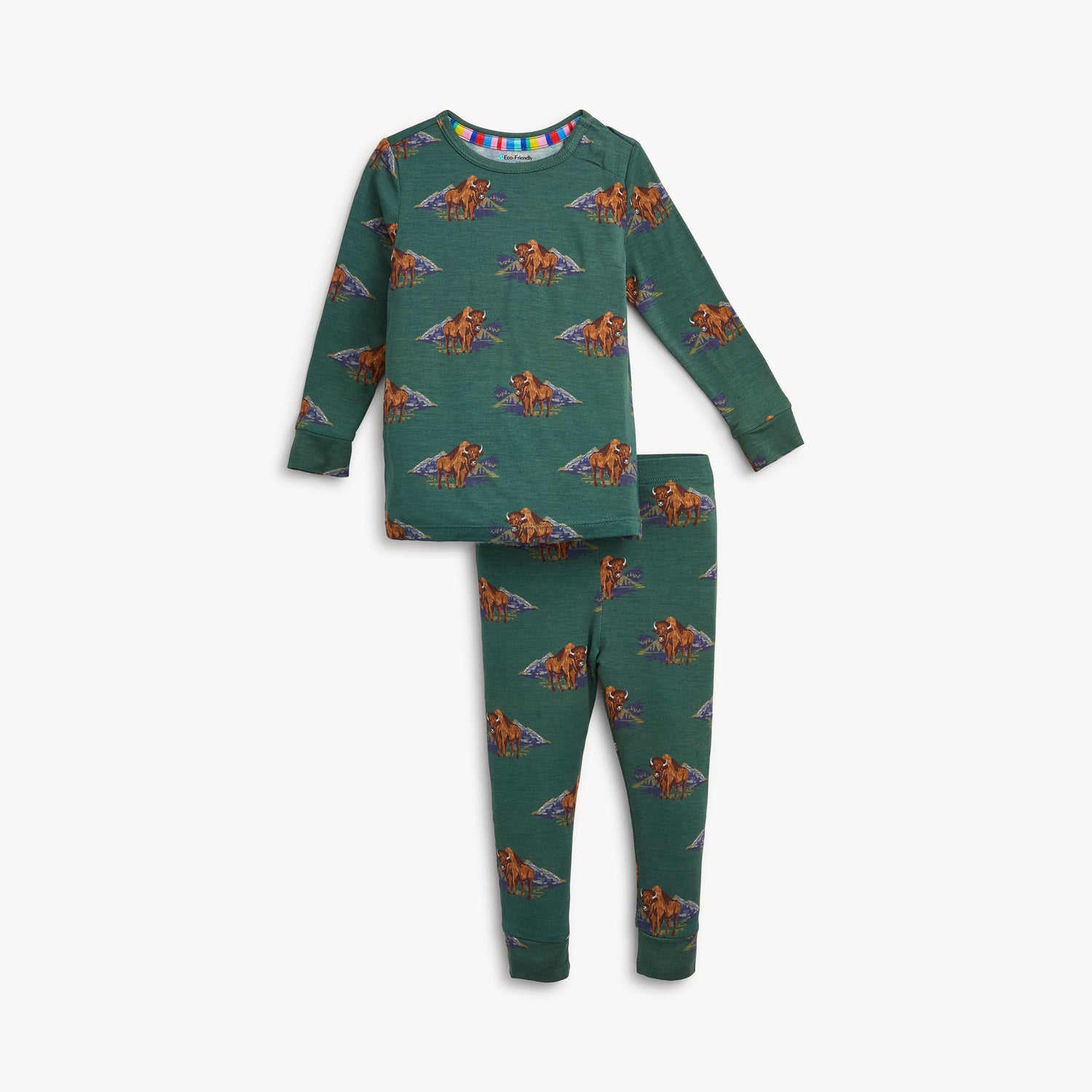 Bison Modal L/S Pajama Set Magnetic Me
