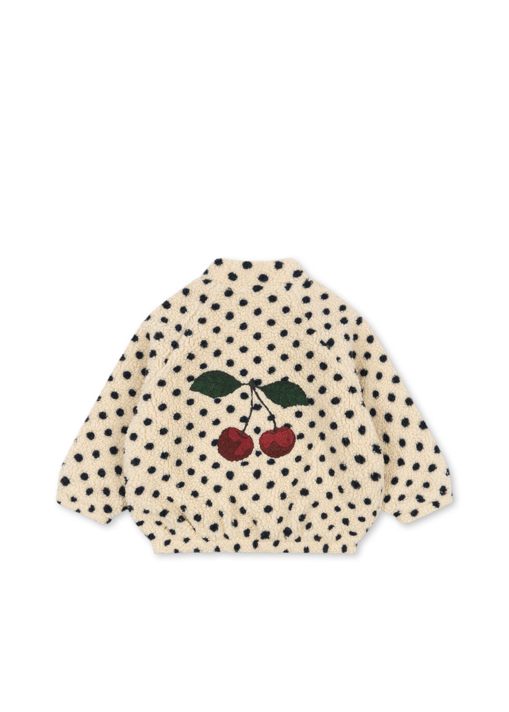 Jody Embroidery Teddy Jacket Cherry
