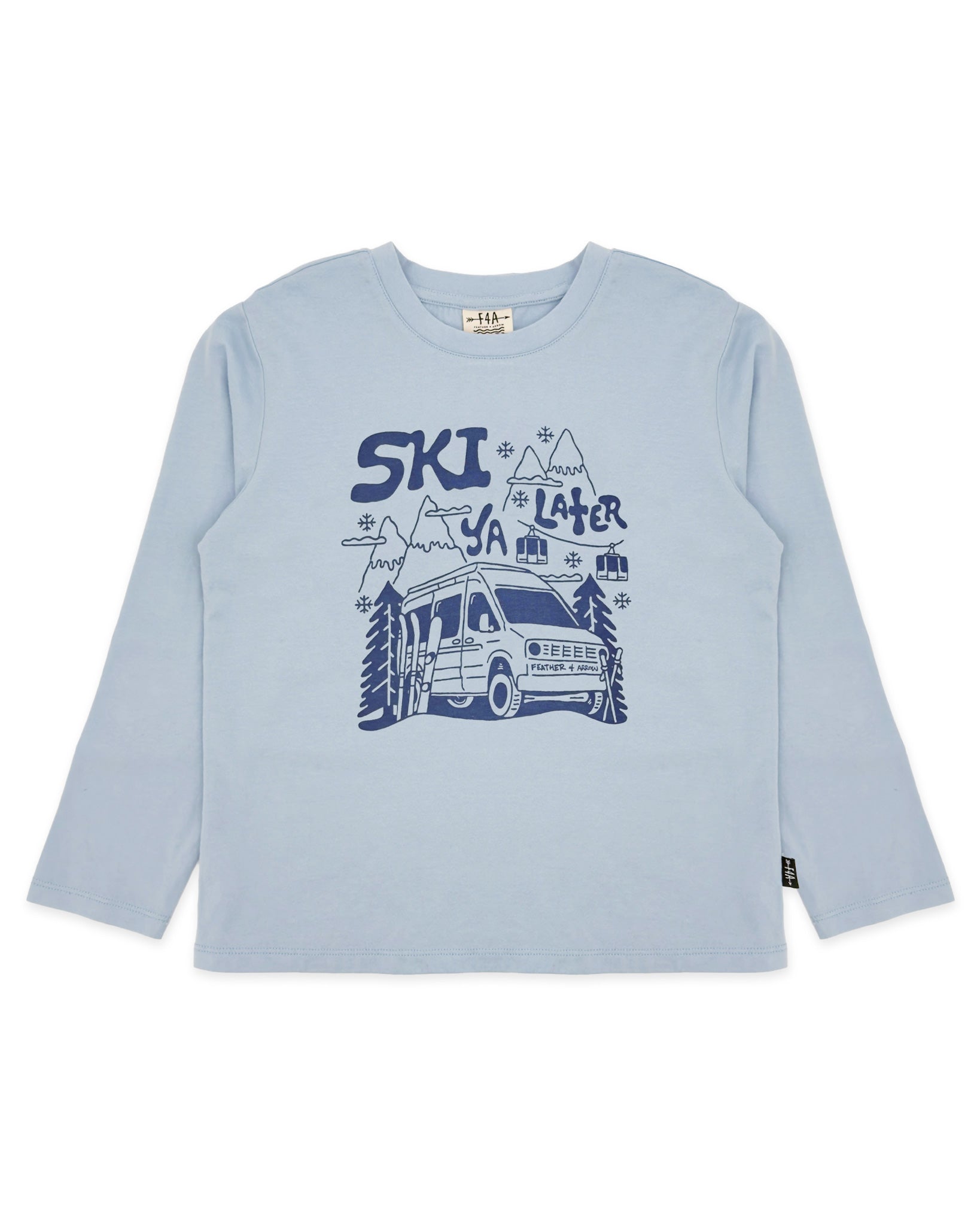 Ski Ya Later Tee Celestial Blue