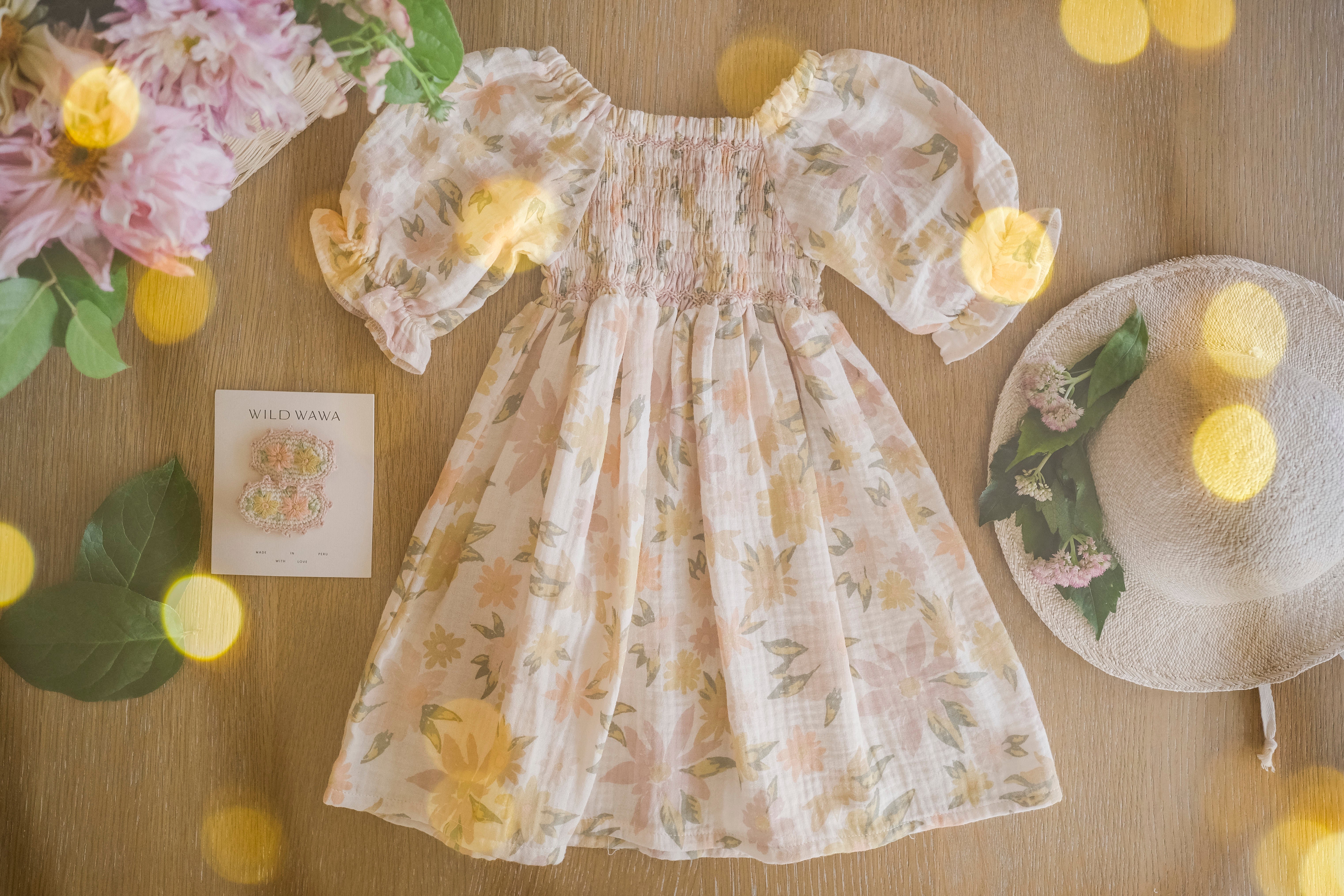 Ivy Dress Mauve Meadow