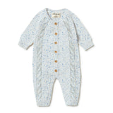 Bluebell Fleck Knitted Cable Growsuit