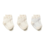 Organic 3 Pack Baby Socks Woodland