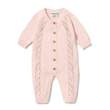 Pink Knitted Cable Growsuit